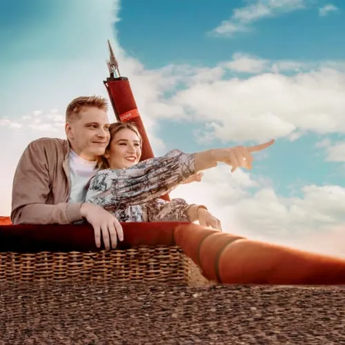 Balloon Flights with vintage car ride