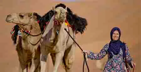 Camel Trekking in Abu Dhabi